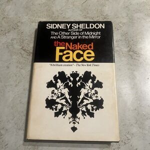THE NAKED FACE Sidney Sheldon Hardcover w Dust Jacket 1970 Book Club Edition
